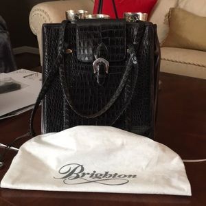 Brighton Brown Croc Leather bag